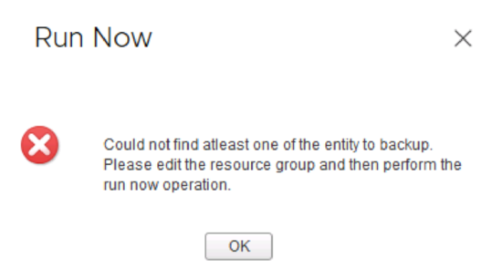 选择控制阀计划的备份未检测到已拆下