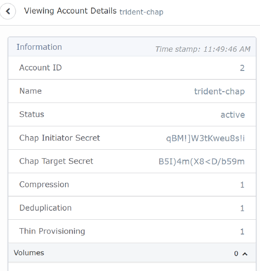 在连接到SolidFire阵列时、三进位处理CHAP密钥