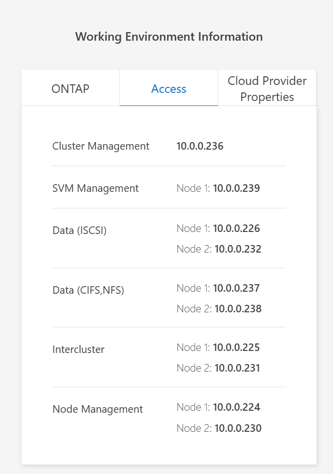 检查CVO-HA Azure中的网络LIF及其用途是什么? 检查CVO-HA Azure中的网络LIF及其用途是什么?