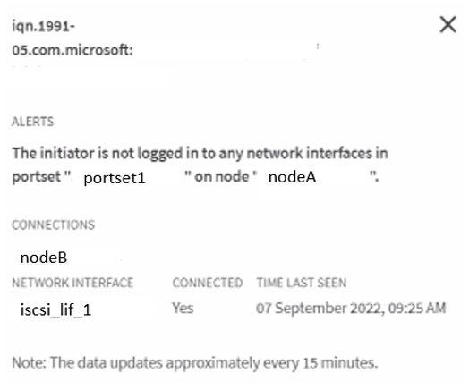 iSCSI initiator connection