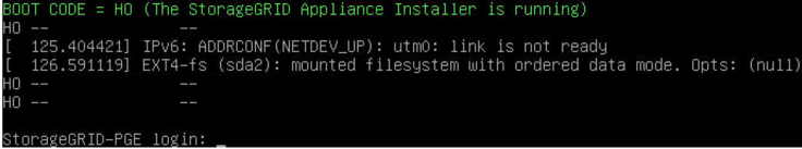torageGRID Appliance stuck in Rebooting after placing it into Maintenance Mode